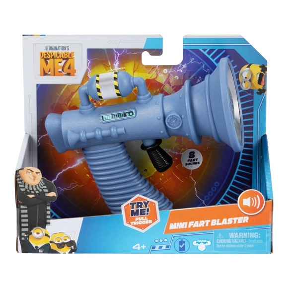《NEW》Minions Despicable Me 4‎ SFX Mini Fart Blaster For Ages 4 & Up - Picture 1 of 1